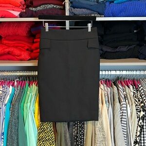 Zara black wool pencil skirt size S